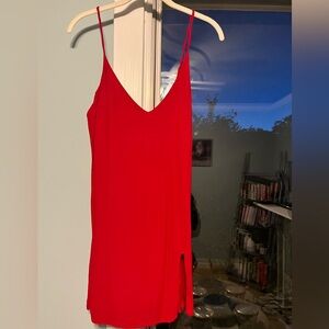 Reformation red marlowe dress